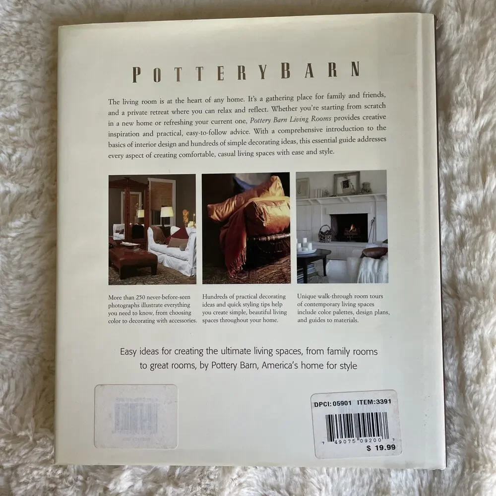 Pottery Barn Living Rooms HC /DJ Pottery Barn Design Library 2003